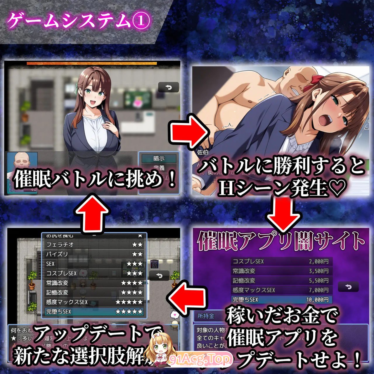 心理剧情心理剧情〜完全堕落办公室篇〜/心理剧情心理剧情〜完堕ちオフィス編〜 PC端 AI汉化版 预览图