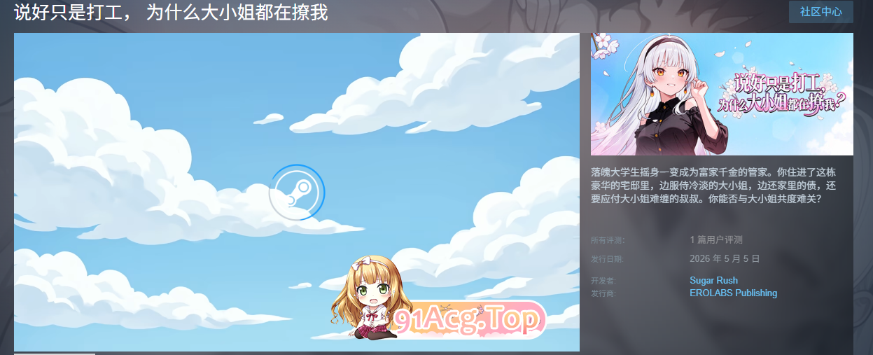 说好只是打工，为什么大小姐都在撩我 官方中文版 PC端 官中更新版 预览图