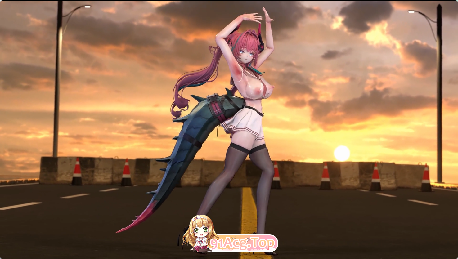 终末地同人/3D/神作/舞蹈/浅色造型明日方舟：终末地伊冯舞蹈两部 动漫视频 预览图