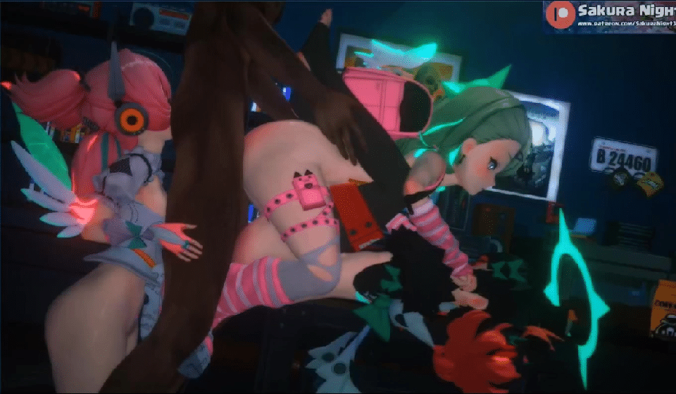 MMD SakuraNight 7月新作 妄想天使+千夏&爱芮&南宫羽 动漫视频 预览图