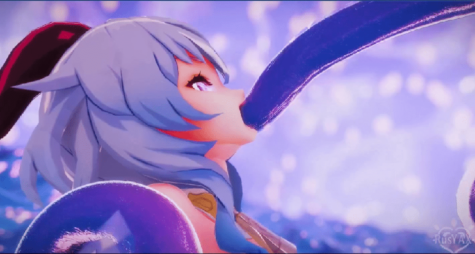 3D RusYAX 7月16 原神 史莱姆X甘雨 Ganyu X Slime 动漫视频 预览图