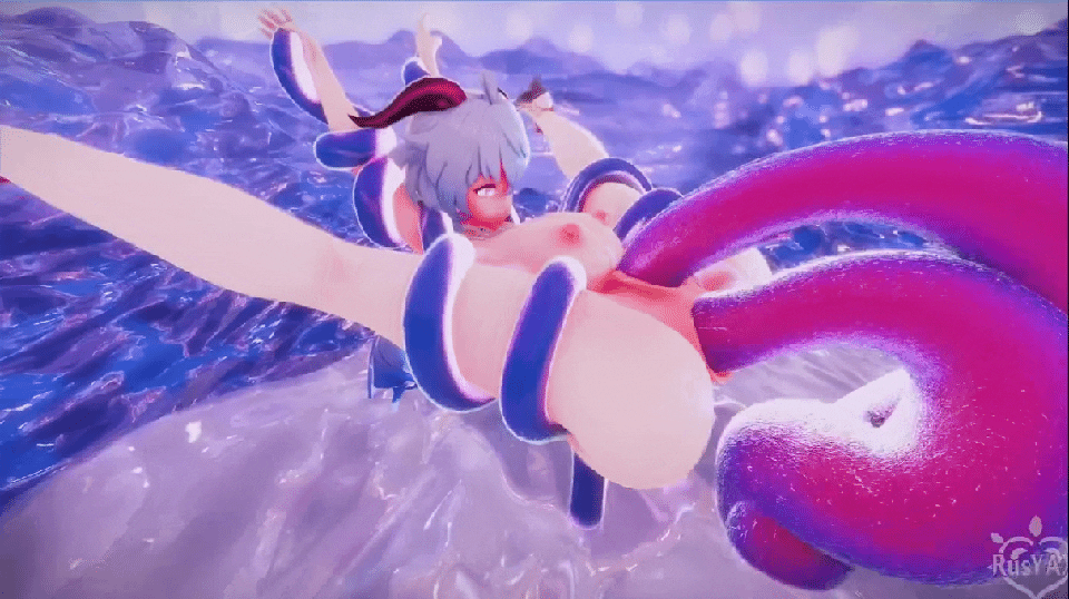 3D RusYAX 7月16 原神 史莱姆X甘雨 Ganyu X Slime 动漫视频 预览图