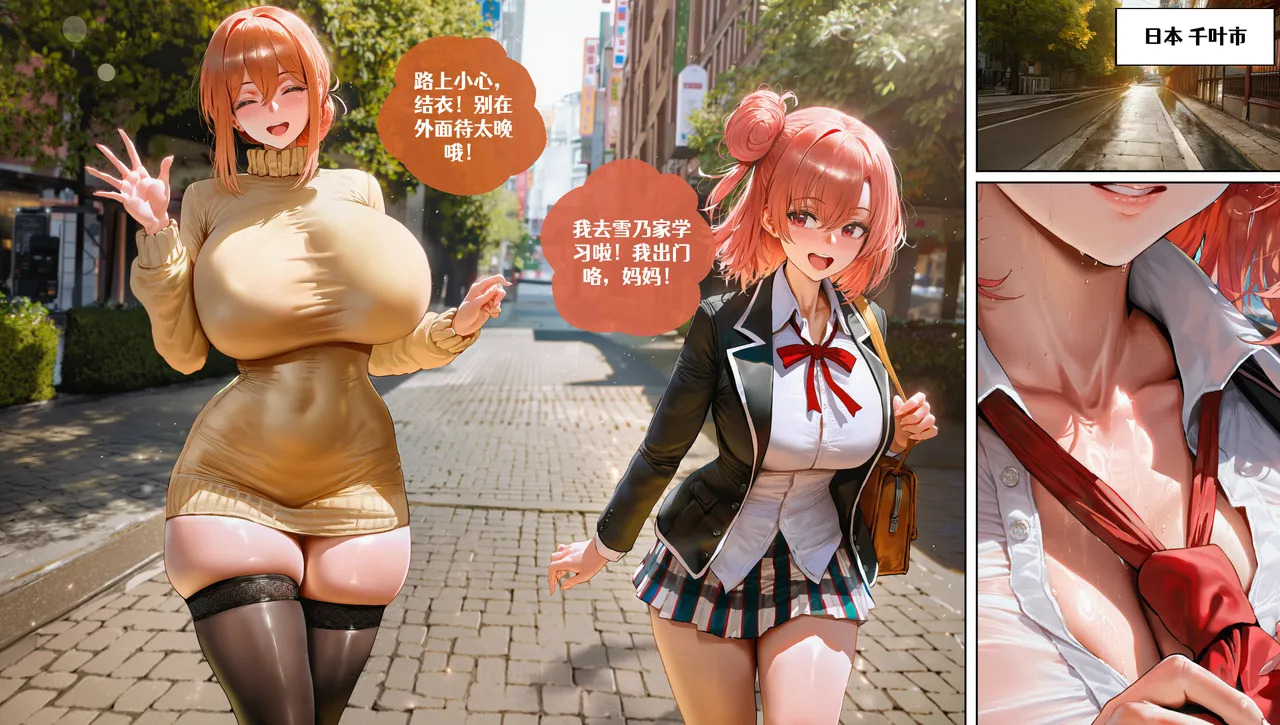 AI/中文幽伽哈玛的甜美伪善妻子化 漫画图集 预览图