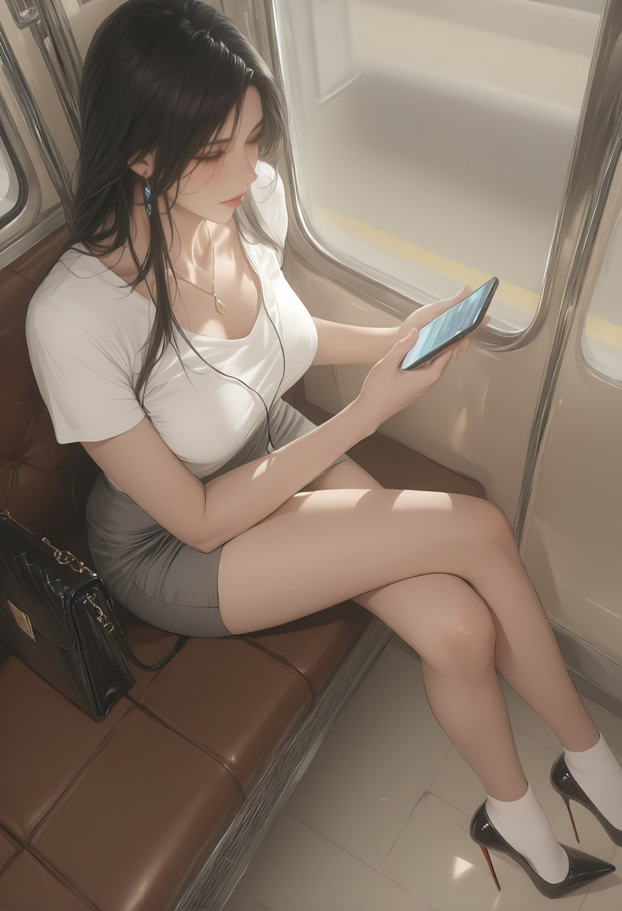 AI/中文 ManAI轻熟风地铁很热 漫画图集 预览图