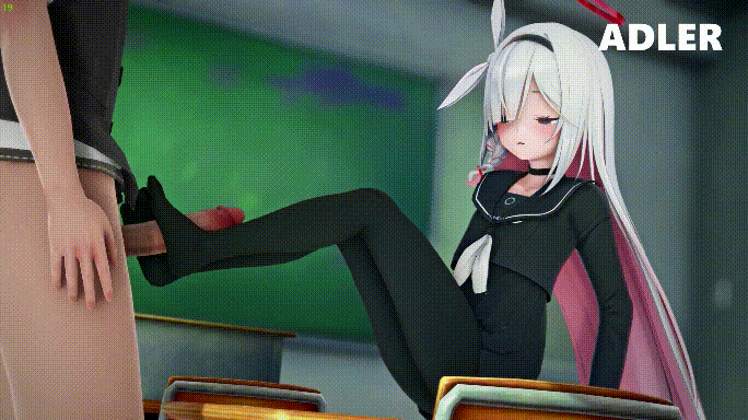 MMD/ADLER/纯啪 蔚蓝档案：黑丝裤袜普拉娜 动漫视频 预览图