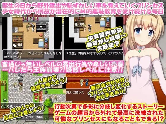 公主社交奋斗记 プリンセスが夜中に変装して户外剧情や社交するRPG。ネタバレは魅魔封印戦記 双端 汉化版 预览图