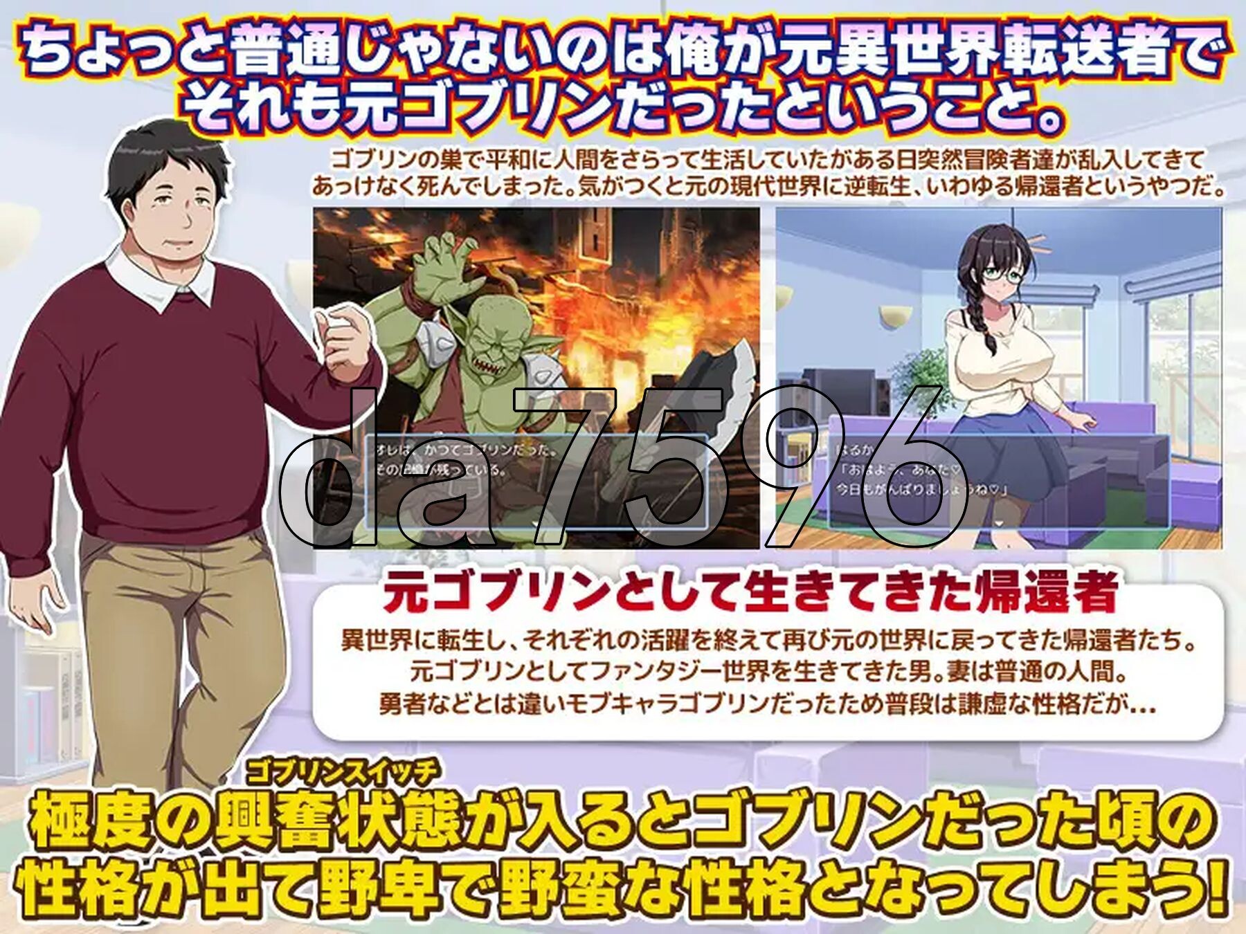 曾经是哥布林的我回归现代世界 帰還者ですが…何か? ゴブリンだった俺が現代世界に帰還する PC端 AI汉化更新版 预览图