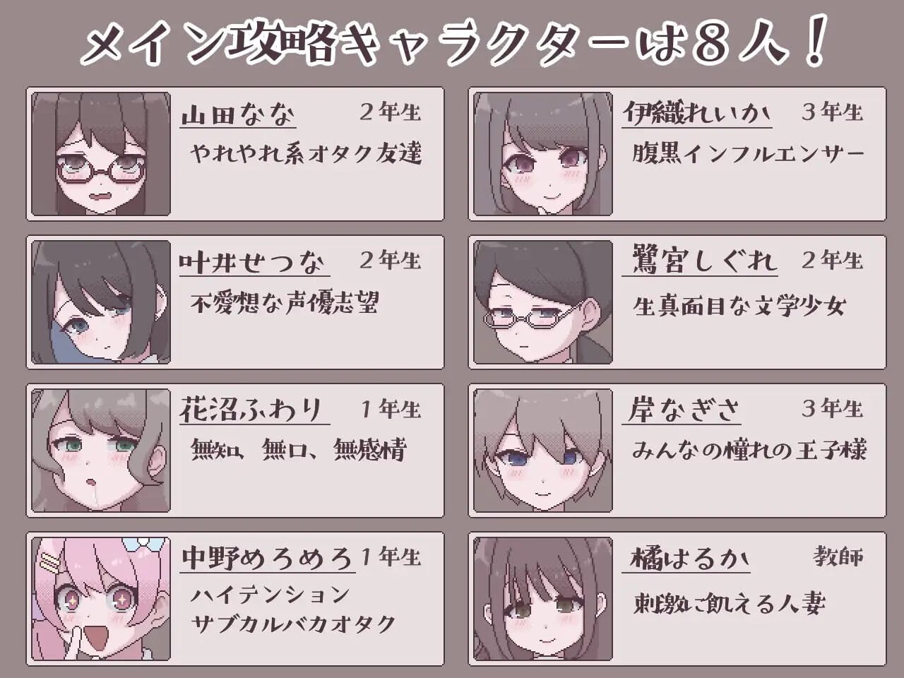 特殊角色魅力生活特殊角色阴角的群像互动模拟ふたモテ生活ふたなり陰キャのハーレムシミュレーション PC端 汉化版 预览图