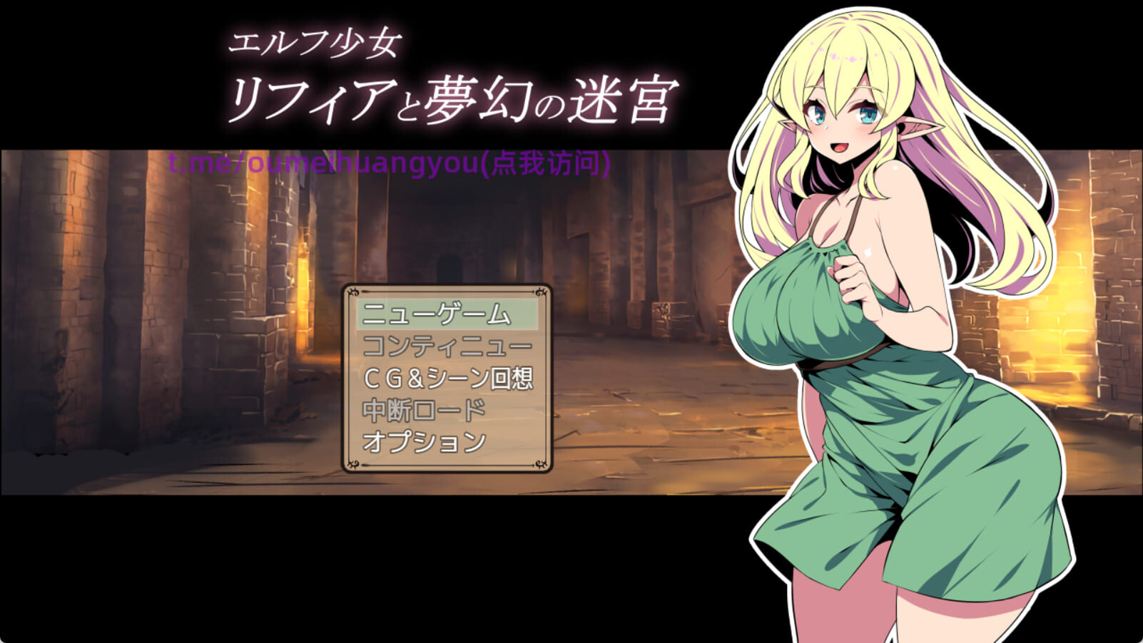 精灵少女莉菲雅与梦幻迷宫 エルフ少女リフィアと梦幻の迷宫 PC端 AI汉化更新版 预览图