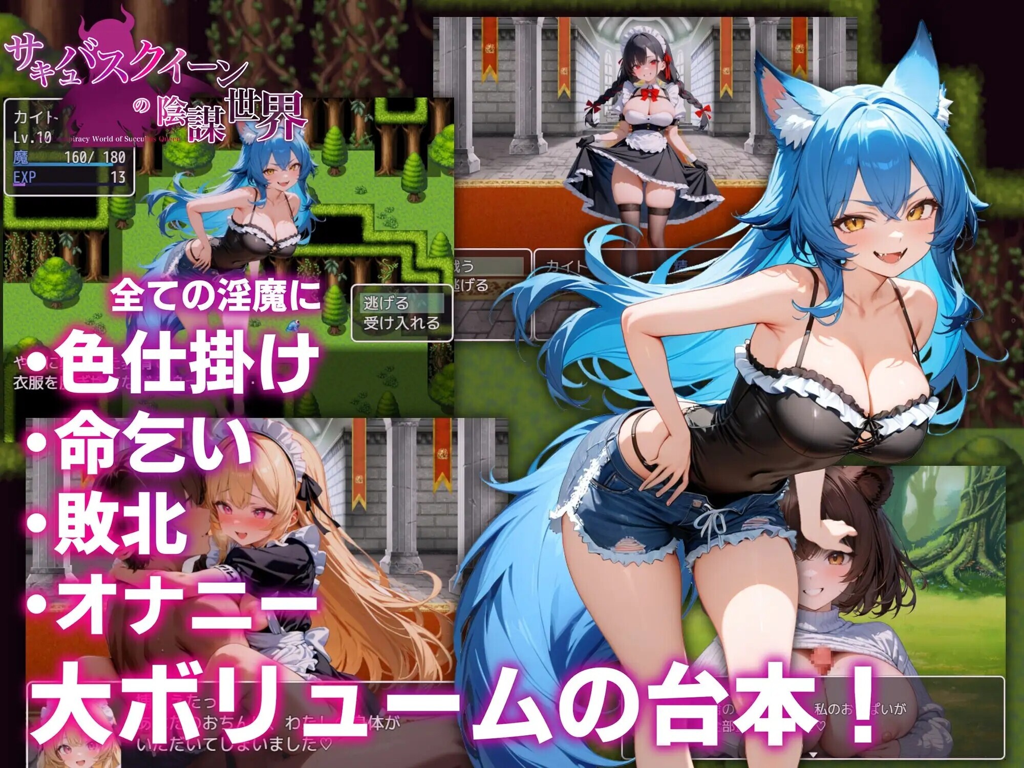 魅魔女王的阴谋世界 サキュバスクイーンの陰謀世界〜色仕掛けの誘惑と6つのオーブ〜 PC端 AI汉化版 预览图