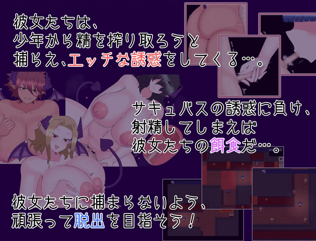 逃脱！次元空间屋 脱出！さきゅばすハウス PC端 AI汉化版 预览图