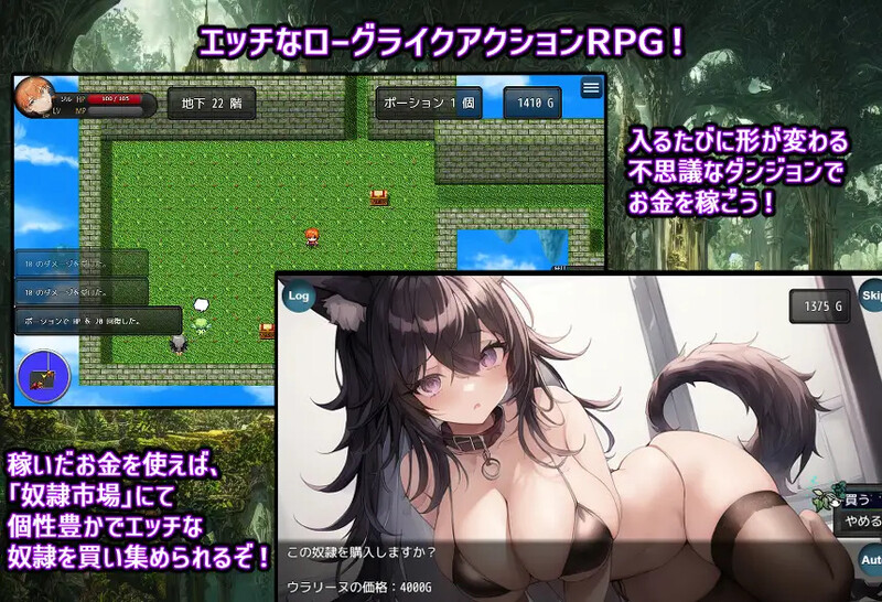 奴隶少女露娜与神秘的迷宫 奴隷少女ルナと不思議な迷宮 PC端 AI汉化版 预览图