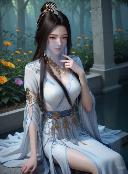 AI绘画紫灵-凡人修仙传 漫画图集 预览图