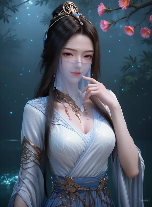 AI绘画紫灵-凡人修仙传 漫画图集 预览图