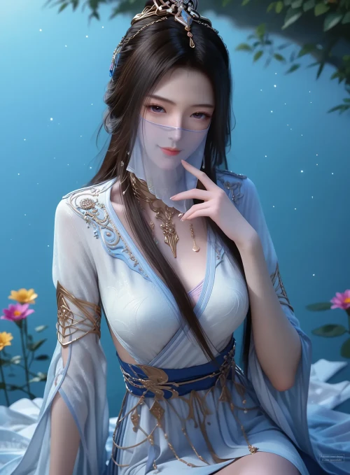 AI绘画紫灵-凡人修仙传 漫画图集 预览图