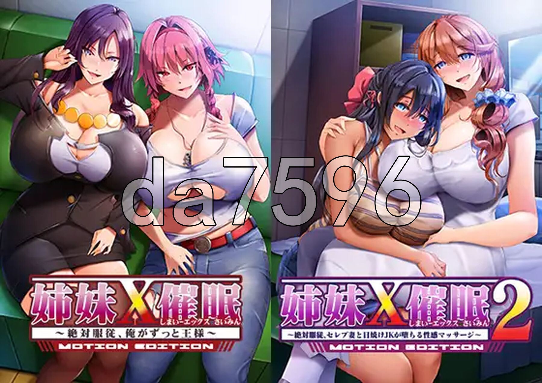 姐妹X心理剧情 1＆2 动态版套装 姉妹X心理剧情 1＆2 MOTION EDITIONセット PC端 官中完整版 预览图