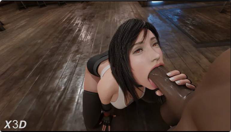 蒂法同人/3D/无敌建模/神作/经典 x3d蒂法在第七天堂 黑人着衣版 动漫视频 预览图