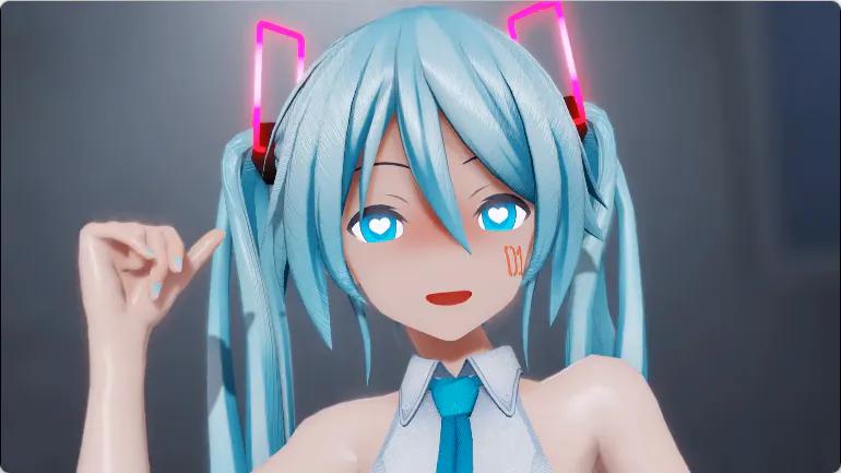 初音未来同人/3D/无敌建模/神作/最新/舞蹈 Amano初音未来 深夜公园 LIVE Bonus 动漫视频 预览图