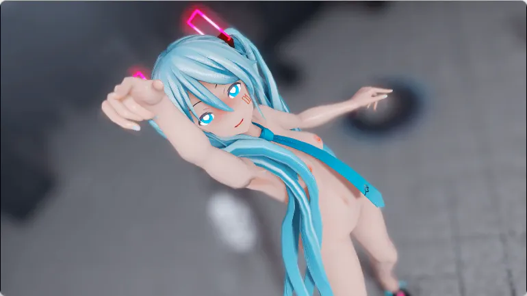 初音未来同人/3D/无敌建模/神作/最新/舞蹈 Amano初音未来 深夜公园 LIVE Bonus 动漫视频 预览图