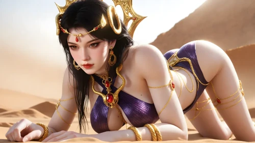 AI绘画精绝女王-逆战未来 漫画图集 预览图