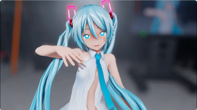 初音未来同人/3D/无敌建模/神作/最新/舞蹈 Amano初音未来 深夜公园 LIVE Bonus 动漫视频 预览图