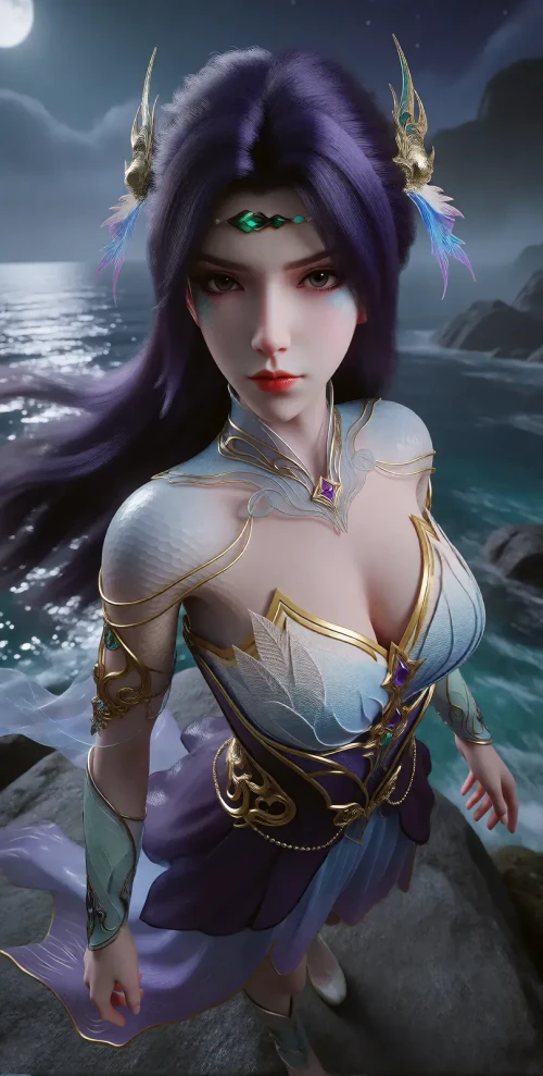 AI绘画人鱼公主-光阴之外 漫画图集 PC端