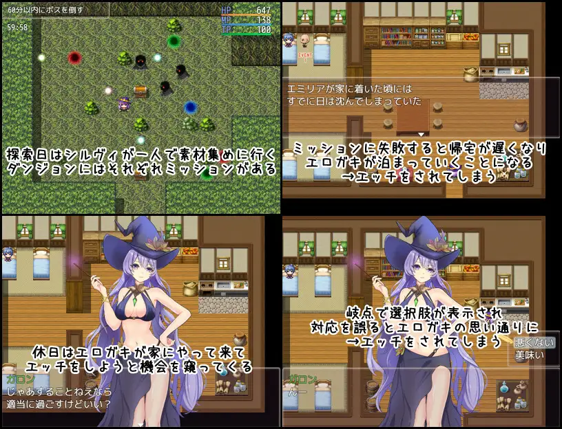 魔女希尔薇与好色小鬼的日常 魔女シルヴィと剧情ガキとの日々 PC端 AI汉化完整版 预览图