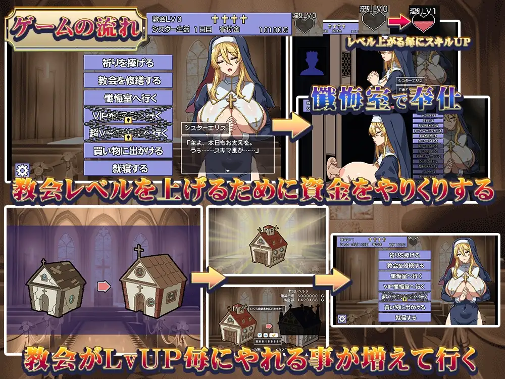 为家人艾莉丝而鸣的钟声 シスターエリスの為に鐘は鳴る PC端 AI汉化版 预览图