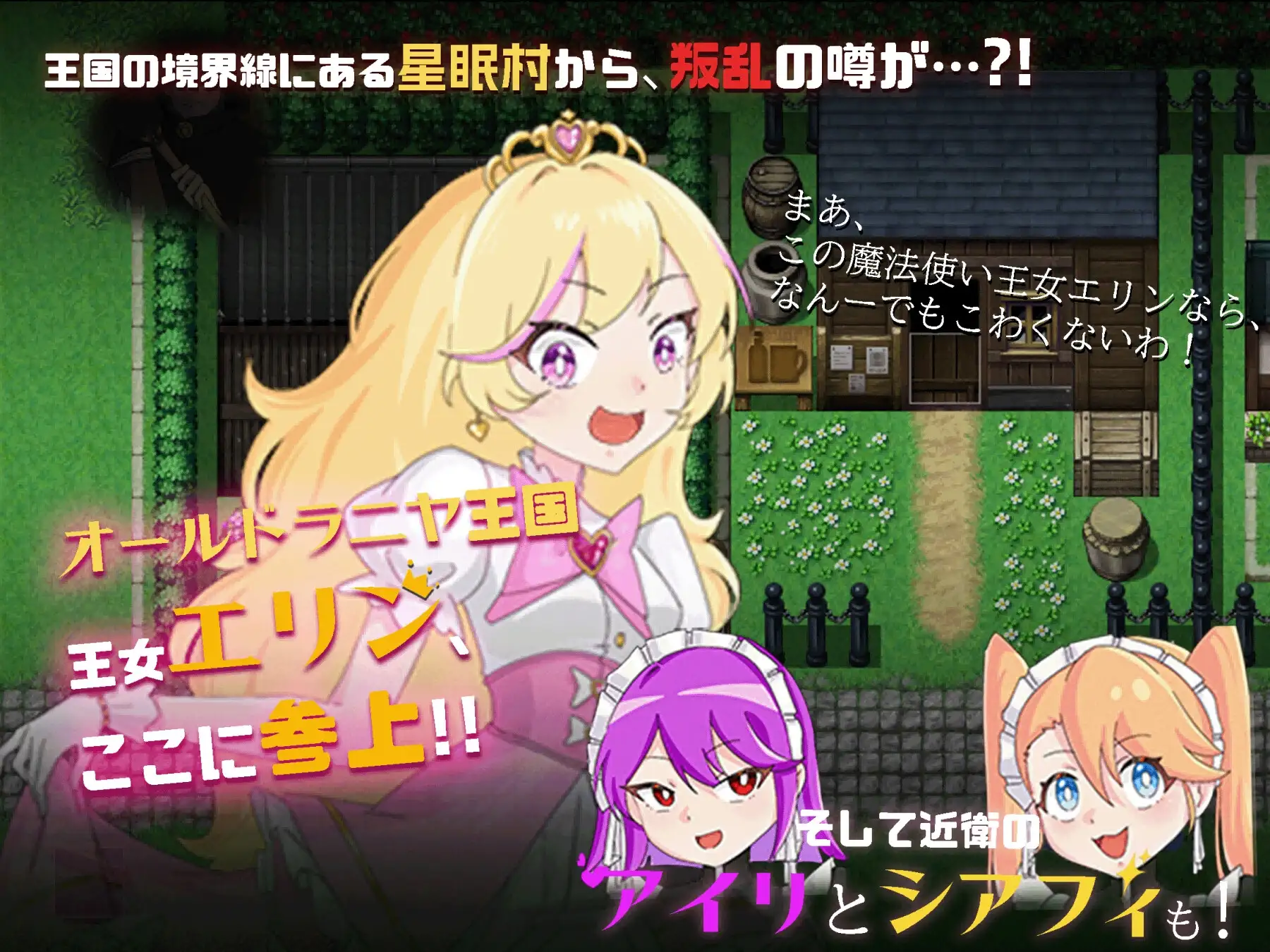 公主艾琳与心理剧情星眠村/王女エリンと心理剧情の星眠村 双端 AI汉化版 预览图