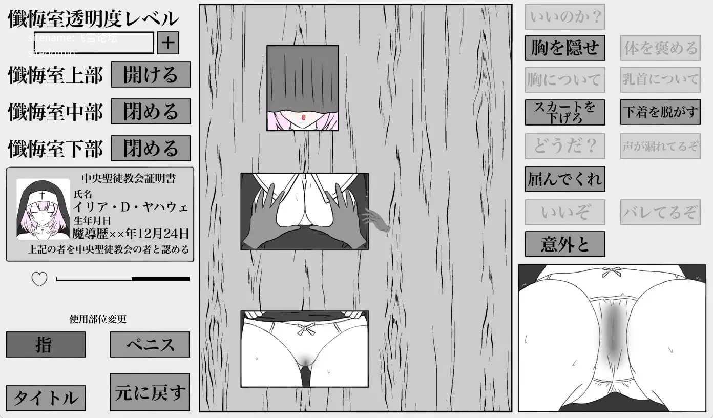 秘密忏悔室/秘密の懺悔室/生肉 PC端 日文原版 预览图