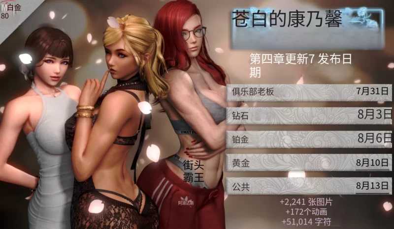 康乃馨俱乐部 苍白康乃馨 Pale Carnations Ch.4 Update7 机翻汉化高清版 PC端 AI汉化版高清版 预览图