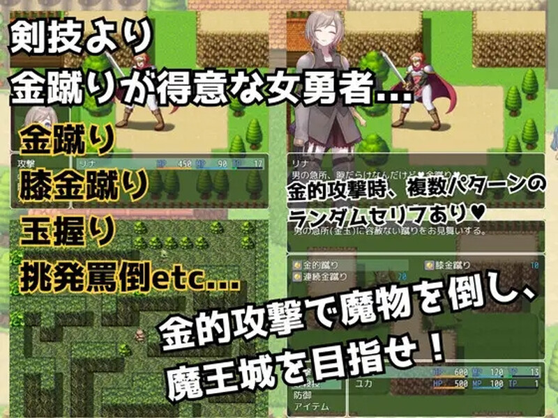 黄金挑战 -爆裆·碎蛋RPG- 金的クエスト -金蹴り・玉責めRPG 双端 汉化版 预览图