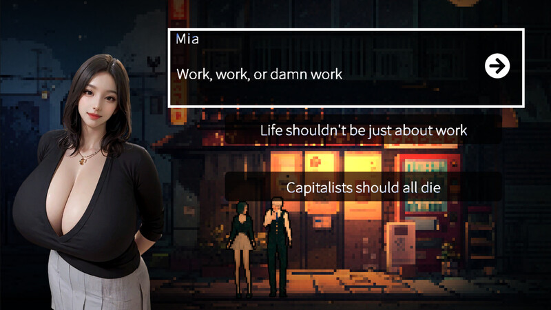 沙盒SLG/都市职场/AI生成/像素全动态 草批模拟器：情感冲突（ Simulator 情感冲突） PC端 更新版 预览图