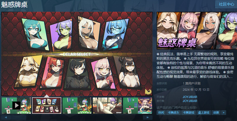 桌游SLG/AI生成/官中 魅惑牌桌（Seductive Blackjack）STEAM官中完整版本 5 PC端 预览图