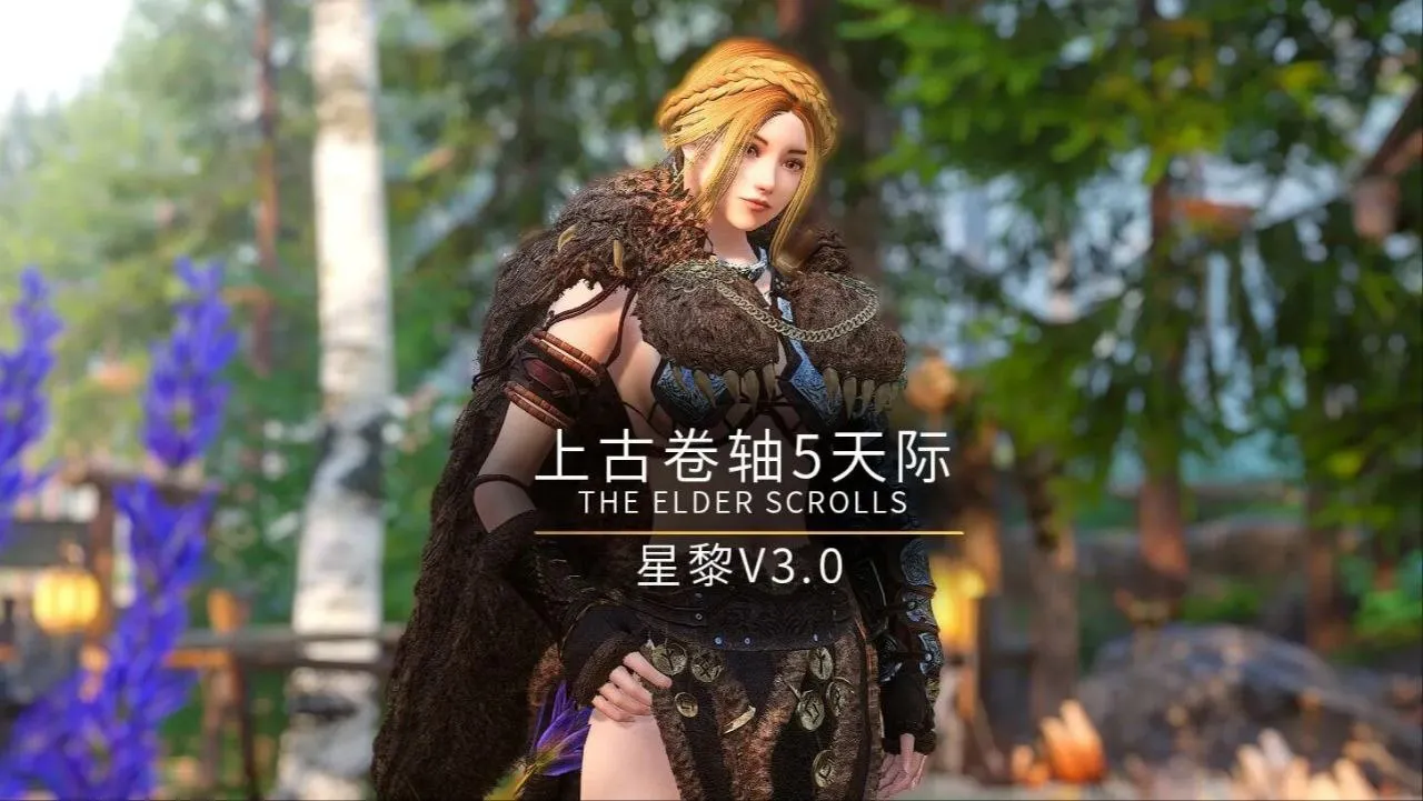 《上古卷轴5》v3.3.1星黎绅士Mod整合包 大量自机角色捏脸魔改内容，身材修正，皮肤纹理MOD等 PC端 预览图