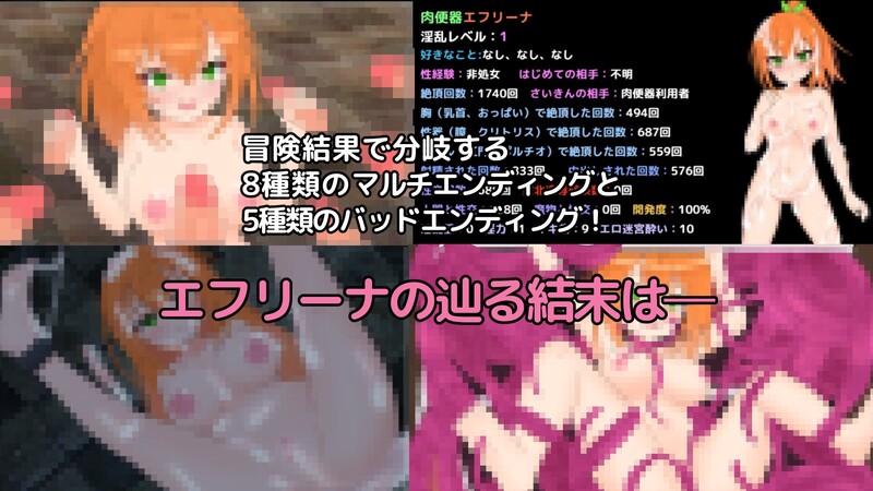 战斗RPG/2C 自称勇者的艾芙丽娜与剧情陷阱地下城（自称勇者エフリーナと剧情トラップダンジョン） PC端 更新版 预览图