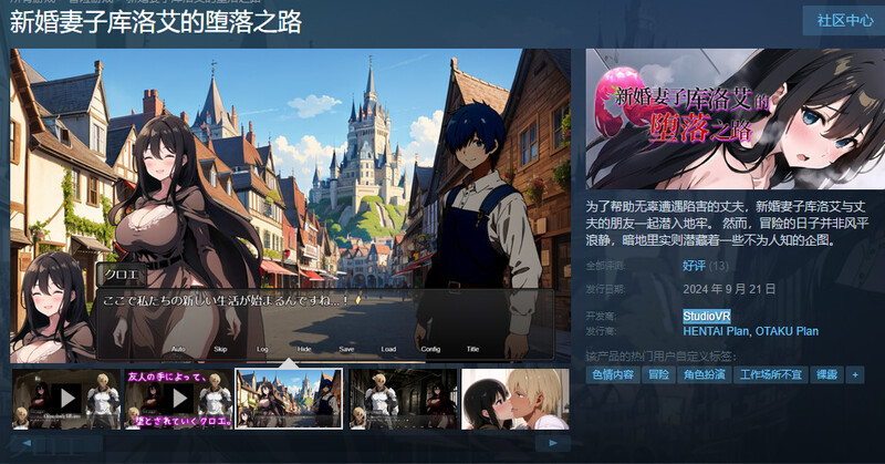 新婚妻子库洛艾的堕落之路 新妻クロエが堕ちるまで STEAM官中版 PC端 预览图