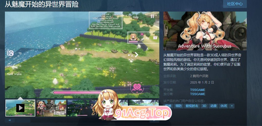从奇幻角色开始的异世界冒险 官方中文版 PC端 官中更新版 预览图