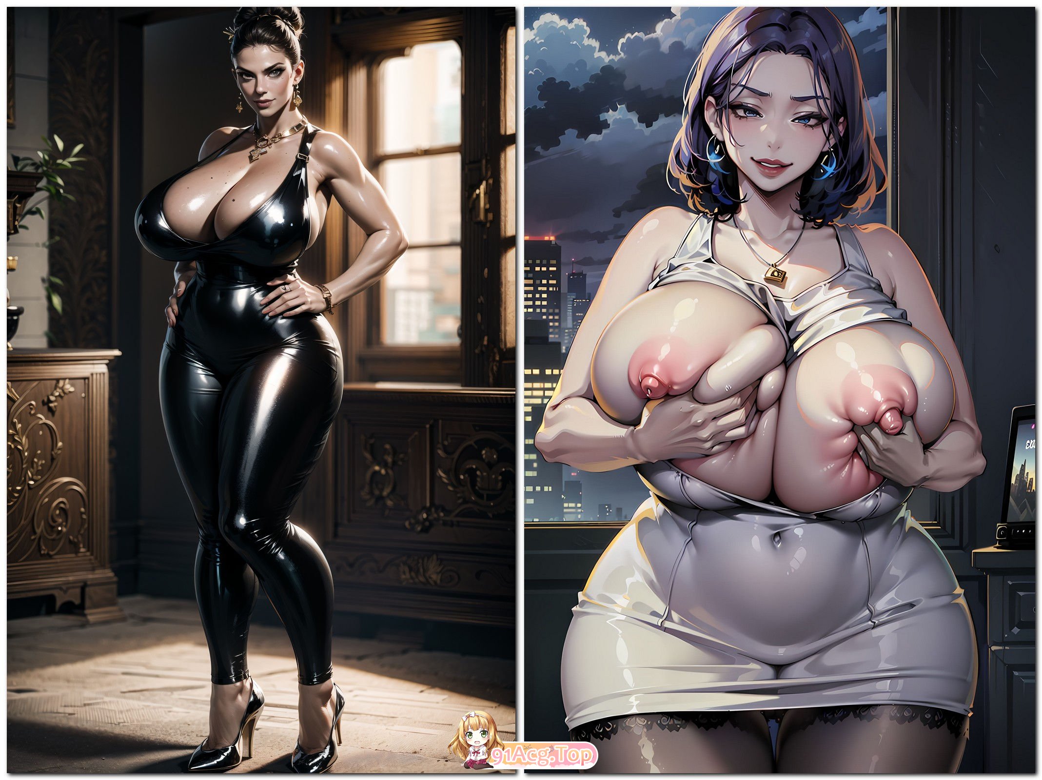 Aunt Kyouka AI图集7本 AI绘画漫画图集 预览图
