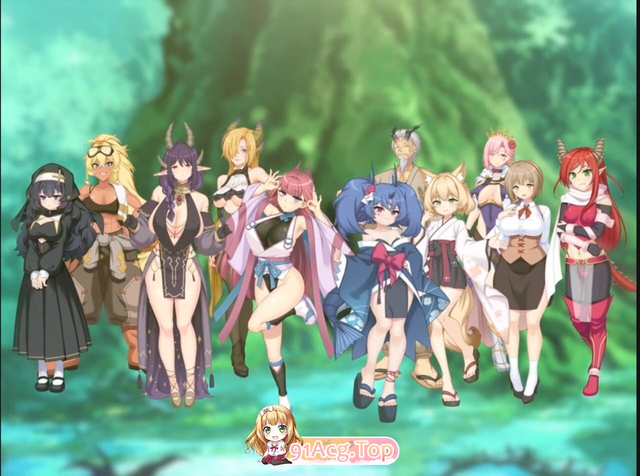 大型RPG/羞耻冲突桥段 龙血～以龙的诅咒和体液发誓向上帝复仇的RPG～ v2.12 AI汉化版+ PC端 AI汉化完整版 预览图