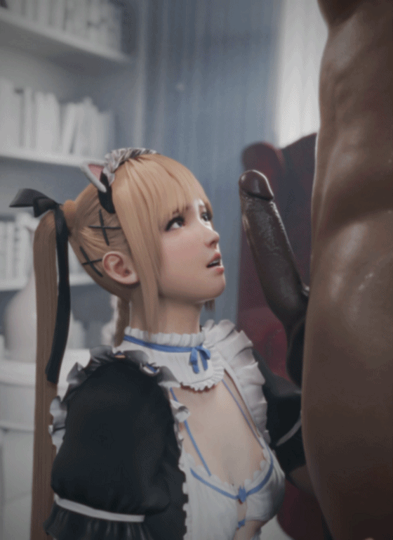 lewdgazer 5月新作：玛莉萝丝 性感女神女仆装口交侍奉颜射吞精 动漫视频 预览图