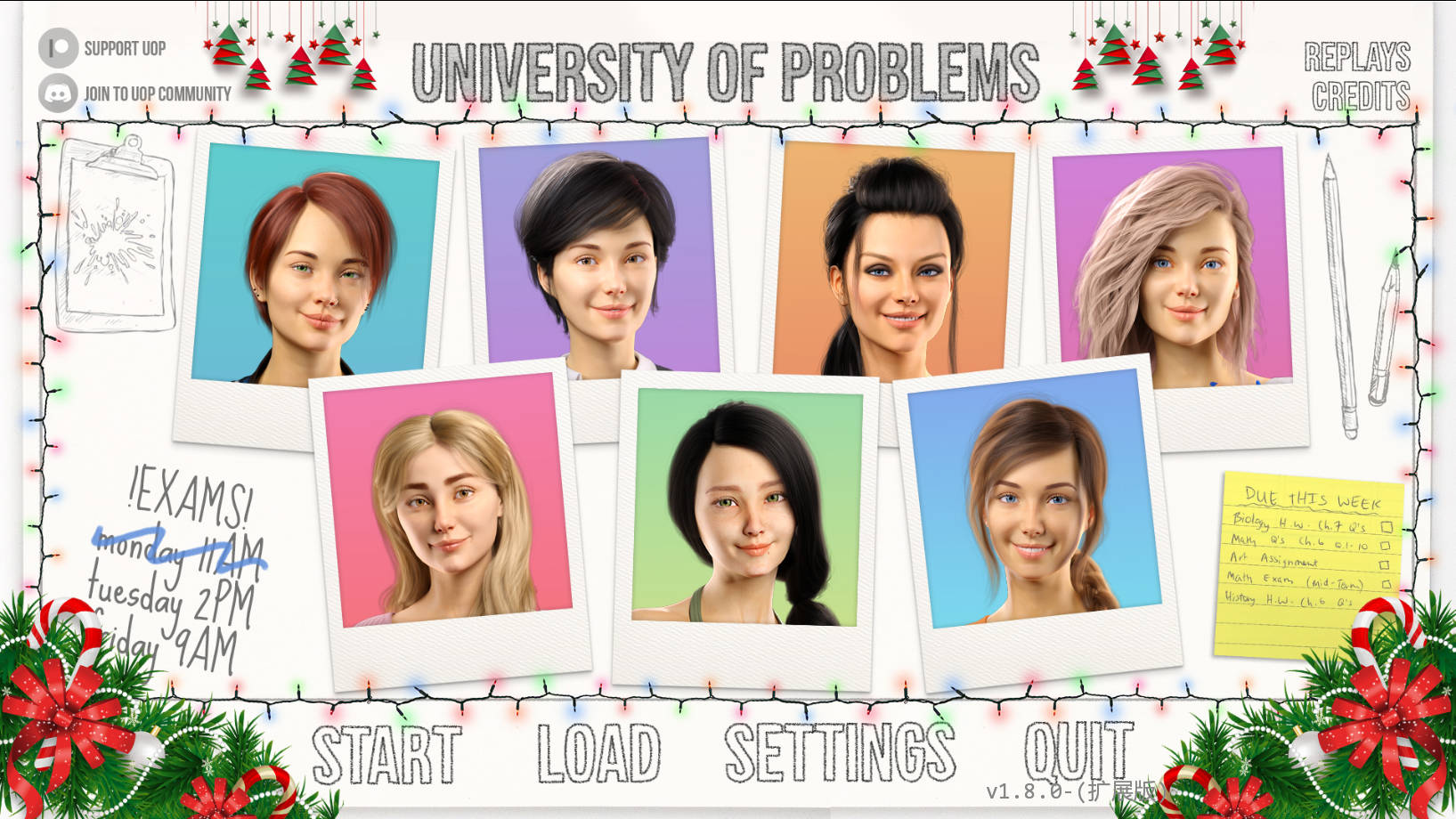 问题大学 学院情缘/University of Problems v1.8.0 Extended PC端 AI汉化版 预览图