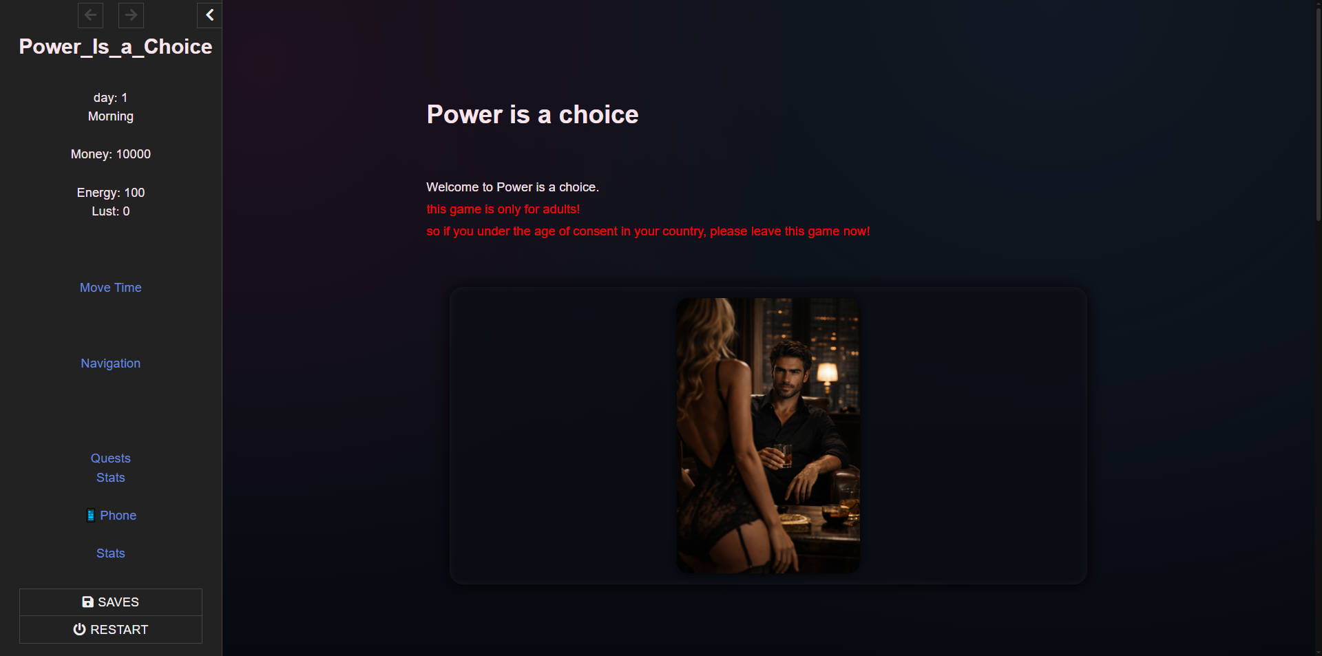 权力是一种选择/Power is a choice v0.2 浏览器汉化 PC端 汉化版 预览图