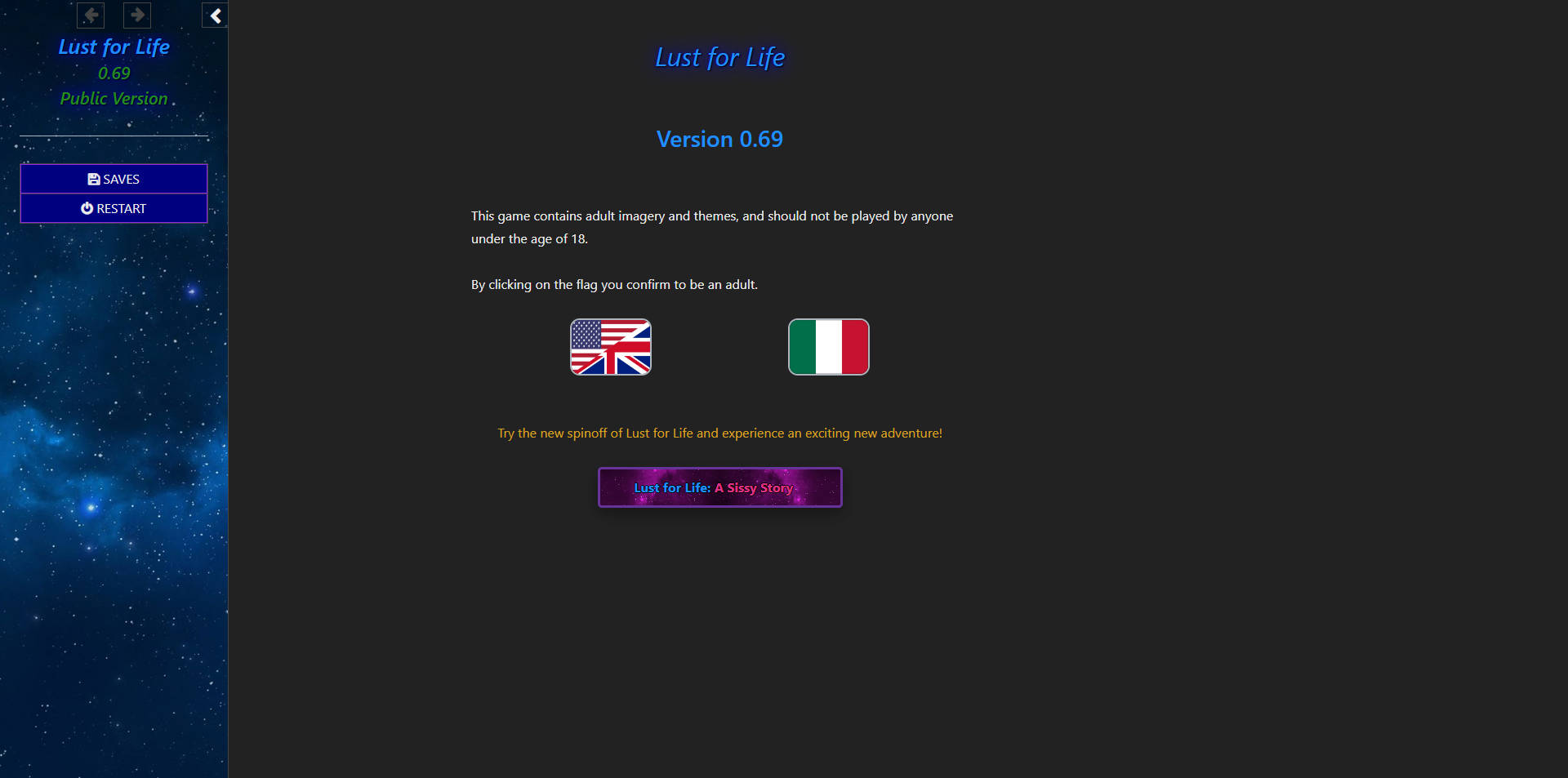 对生活的渴望/Lust for Life v0.69 浏览器汉化 PC端 汉化版 预览图