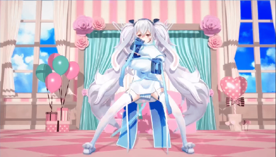 MMD nyanyao 4月23 NTR摇 拉菲+黑塔+丝柯克+芙宁娜 动漫视频 预览图