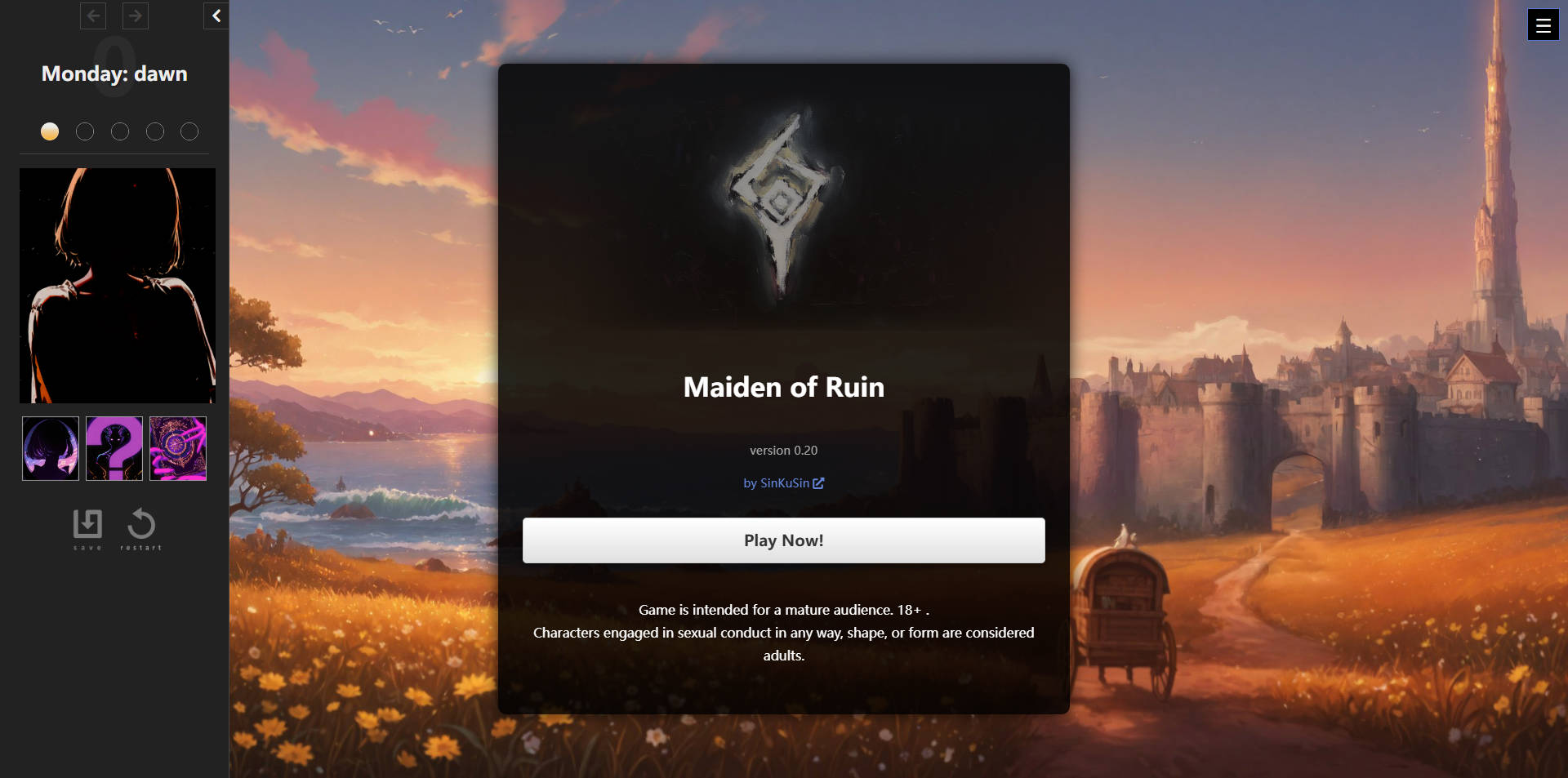 废墟少女/Maiden of Ruin v0.20 浏览器汉化 PC端 汉化版 预览图