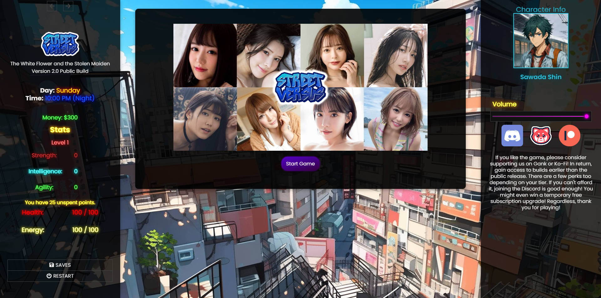 街头对决/Street Versus v2.0 浏览器汉化 PC端 汉化版 预览图