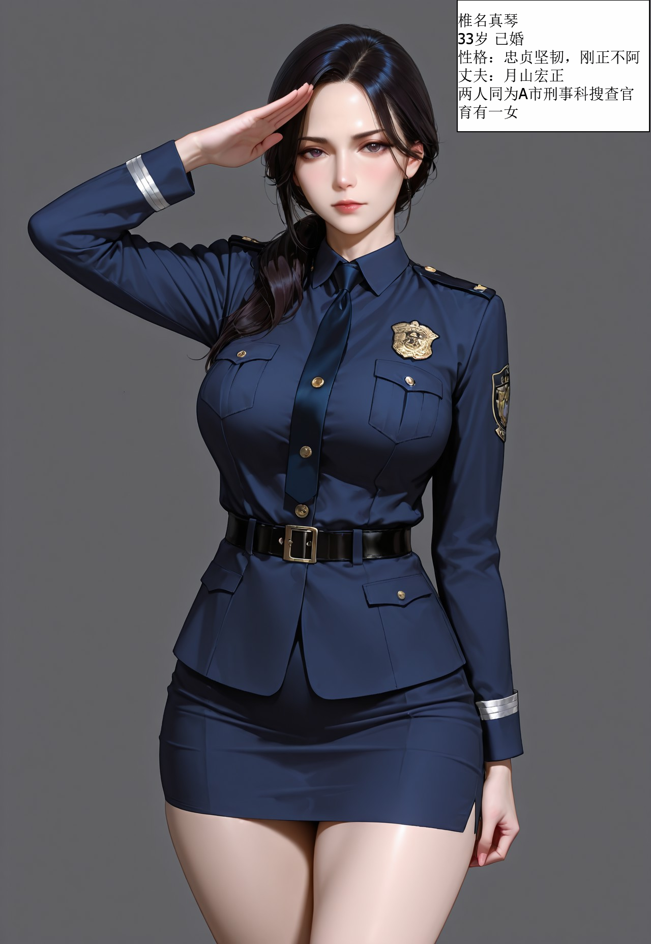 AI/中文/NTR女警椎名真琴漫画图集 预览图