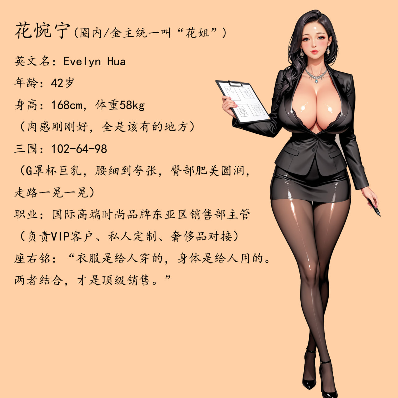 AI/中文花姐Evelyn 漫画图集 预览图