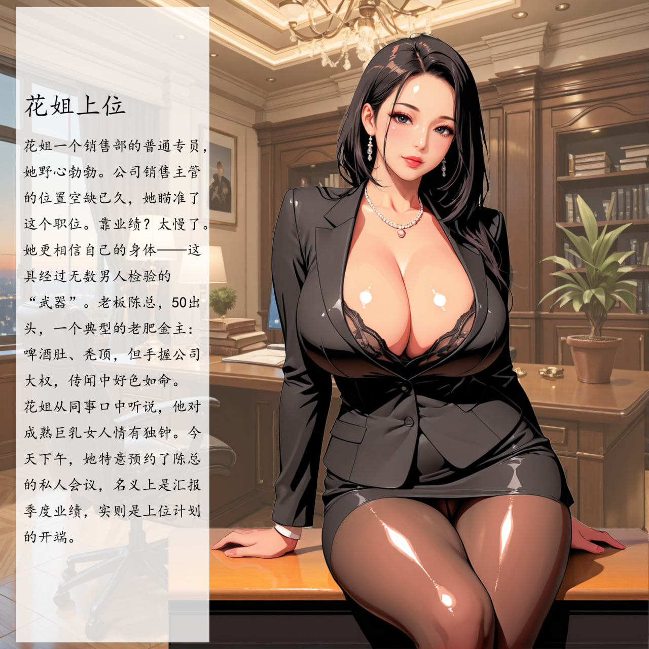 AI/中文花姐Evelyn 漫画图集 预览图